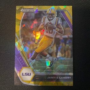 Jarvis Landry - 2021 panini Prizm draft picks #62 ( cracked gold ice )